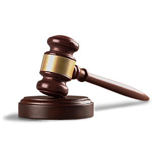 Wooden judge’s gavel symbolizing justice and legal authority.