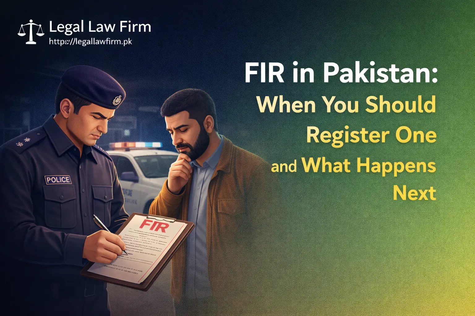 Read more about the article FIR in Pakistan: When You Should Register One and What Happens Next